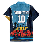 Personalized Gold Coast Titans ANZAC Tribute Family Matching Tank Maxi Dress and Hawaiian Shirt Poppy Field Soldier Silhouette Aboriginal Rugby Mascot