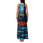 Personalized Gold Coast Titans ANZAC Tribute Family Matching Tank Maxi Dress and Hawaiian Shirt Poppy Field Soldier Silhouette Aboriginal Rugby Mascot