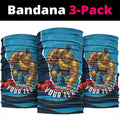 Personalized Gold Coast Titans ANZAC Tribute Neck Gaiter Poppy Field Soldier Silhouette Aboriginal Rugby Mascot