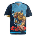 Personalized Gold Coast Titans ANZAC Tribute Rugby Jersey Poppy Field Soldier Silhouette Aboriginal Rugby Mascot
