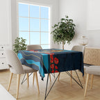 Personalized Gold Coast Titans ANZAC Tribute Tablecloth Poppy Field Soldier Silhouette Aboriginal Rugby Mascot