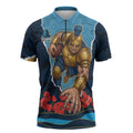 Personalized Gold Coast Titans ANZAC Tribute Zipper Polo Shirt Poppy Field Soldier Silhouette Aboriginal Rugby Mascot