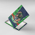 Personalized Canberra Raiders ANZAC Tribute Canvas Wall Art Poppy Field Soldier Silhouette Aboriginal Rugby Mascot