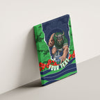 Personalized Canberra Raiders ANZAC Tribute Canvas Wall Art Poppy Field Soldier Silhouette Aboriginal Rugby Mascot