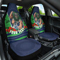 Personalized Canberra Raiders ANZAC Tribute Car Seat Cover Poppy Field Soldier Silhouette Aboriginal Rugby Mascot