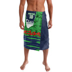 Personalized Canberra Raiders ANZAC Tribute Lavalava Poppy Field Soldier Silhouette Aboriginal Rugby Mascot