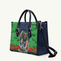Personalized Canberra Raiders ANZAC Tribute Leather Bag Poppy Field Soldier Silhouette Aboriginal Rugby Mascot