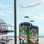 Personalized Canberra Raiders ANZAC Tribute Luggage Cover Poppy Field Soldier Silhouette Aboriginal Rugby Mascot