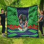 Personalized Canberra Raiders ANZAC Tribute Quilt Poppy Field Soldier Silhouette Aboriginal Rugby Mascot