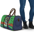 Personalized Canberra Raiders ANZAC Tribute Travel Bag Poppy Field Soldier Silhouette Aboriginal Rugby Mascot