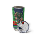 Personalized Canberra Raiders ANZAC Tribute Tumbler Cup Poppy Field Soldier Silhouette Aboriginal Rugby Mascot