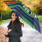 Personalized Canberra Raiders ANZAC Tribute Umbrella Poppy Field Soldier Silhouette Aboriginal Rugby Mascot