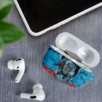 Personalized Sharks ANZAC Tribute AirPods Case Poppy Field Soldier Silhouette Aboriginal Rugby Mascot