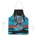 Personalized Sharks ANZAC Tribute Apron Poppy Field Soldier Silhouette Aboriginal Rugby Mascot