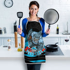 Personalized Sharks ANZAC Tribute Apron Poppy Field Soldier Silhouette Aboriginal Rugby Mascot