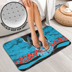 Personalized Sharks ANZAC Tribute Bathroom Set Poppy Field Soldier Silhouette Aboriginal Rugby Mascot