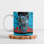 Personalized Sharks ANZAC Tribute Ceramic Mug Poppy Field Soldier Silhouette Aboriginal Rugby Mascot
