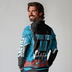 Personalized Sharks ANZAC Tribute Long Sleeve Polo Shirt Poppy Field Soldier Silhouette Aboriginal Rugby Mascot