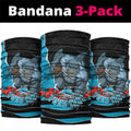 Personalized Sharks ANZAC Tribute Neck Gaiter Poppy Field Soldier Silhouette Aboriginal Rugby Mascot