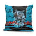 Personalized Sharks ANZAC Tribute Pillow Cover Poppy Field Soldier Silhouette Aboriginal Rugby Mascot