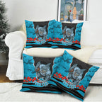 Personalized Sharks ANZAC Tribute Pillow Cover Poppy Field Soldier Silhouette Aboriginal Rugby Mascot