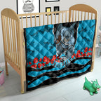 Personalized Sharks ANZAC Tribute Quilt Poppy Field Soldier Silhouette Aboriginal Rugby Mascot