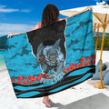 Personalized Sharks ANZAC Tribute Sarong Poppy Field Soldier Silhouette Aboriginal Rugby Mascot