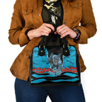 Personalized Sharks ANZAC Tribute Shoulder Handbag Poppy Field Soldier Silhouette Aboriginal Rugby Mascot