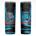 Personalized Sharks ANZAC Tribute Skinny Tumbler Poppy Field Soldier Silhouette Aboriginal Rugby Mascot
