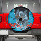 Personalized Sharks ANZAC Tribute Spare Tire Cover Poppy Field Soldier Silhouette Aboriginal Rugby Mascot
