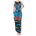 Personalized Sharks ANZAC Tribute Tank Maxi Dress Poppy Field Soldier Silhouette Aboriginal Rugby Mascot