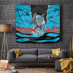 Personalized Sharks ANZAC Tribute Tapestry Poppy Field Soldier Silhouette Aboriginal Rugby Mascot