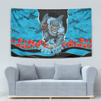 Personalized Sharks ANZAC Tribute Tapestry Poppy Field Soldier Silhouette Aboriginal Rugby Mascot