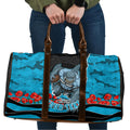 Personalized Sharks ANZAC Tribute Travel Bag Poppy Field Soldier Silhouette Aboriginal Rugby Mascot