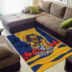 Personalized Parramatta Eels ANZAC Tribute Area Rug Poppy Field Soldier Silhouette Aboriginal Rugby Mascot