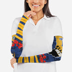 Personalized Parramatta Eels ANZAC Tribute Arm Sleeves Poppy Field Soldier Silhouette Aboriginal Rugby Mascot