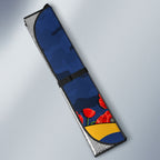Personalized Parramatta Eels ANZAC Tribute Auto Sun Shade Poppy Field Soldier Silhouette Aboriginal Rugby Mascot
