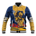 Personalized Parramatta Eels ANZAC Tribute Baseball Jacket Poppy Field Soldier Silhouette Aboriginal Rugby Mascot