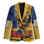 Personalized Parramatta Eels ANZAC Tribute Blazer Poppy Field Soldier Silhouette Aboriginal Rugby Mascot