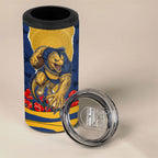 Personalized Parramatta Eels ANZAC Tribute 4 in 1 Can Cooler Tumbler Poppy Field Soldier Silhouette Aboriginal Rugby Mascot