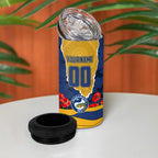 Personalized Parramatta Eels ANZAC Tribute 4 in 1 Can Cooler Tumbler Poppy Field Soldier Silhouette Aboriginal Rugby Mascot