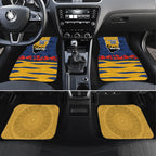 Personalized Parramatta Eels ANZAC Tribute Car Mats Poppy Field Soldier Silhouette Aboriginal Rugby Mascot