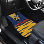 Personalized Parramatta Eels ANZAC Tribute Car Mats Poppy Field Soldier Silhouette Aboriginal Rugby Mascot