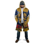 Personalized Parramatta Eels ANZAC Tribute Cloak Poppy Field Soldier Silhouette Aboriginal Rugby Mascot