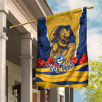 Personalized Parramatta Eels ANZAC Tribute Garden Flag Poppy Field Soldier Silhouette Aboriginal Rugby Mascot