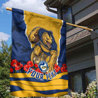 Personalized Parramatta Eels ANZAC Tribute Garden Flag Poppy Field Soldier Silhouette Aboriginal Rugby Mascot