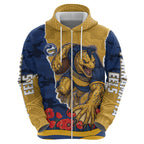 Personalized Parramatta Eels ANZAC Tribute Hoodie Poppy Field Soldier Silhouette Aboriginal Rugby Mascot