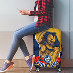 Personalized Parramatta Eels ANZAC Tribute Luggage Cover Poppy Field Soldier Silhouette Aboriginal Rugby Mascot