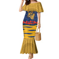 Personalized Parramatta Eels ANZAC Tribute Mermaid Dress Poppy Field Soldier Silhouette Aboriginal Rugby Mascot