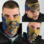 Personalized Parramatta Eels ANZAC Tribute Neck Gaiter Poppy Field Soldier Silhouette Aboriginal Rugby Mascot